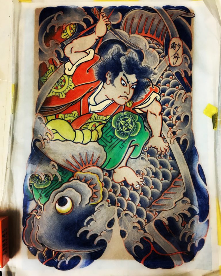 鬼若丸のタトゥー作品の写真