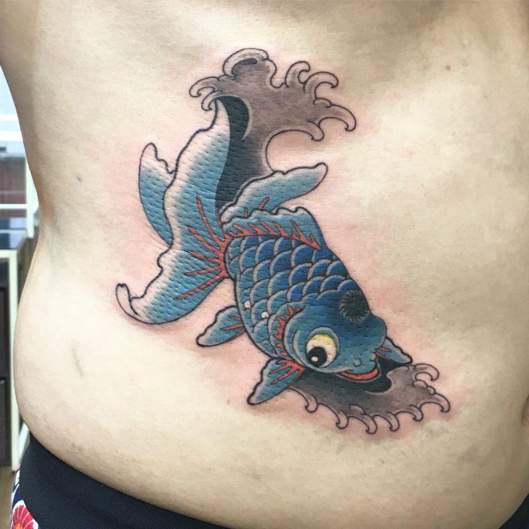 金魚のタトゥー作品の写真