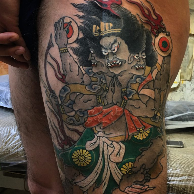 阿修羅のタトゥー作品の写真